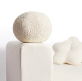 Ivory Snow Ball Cushion